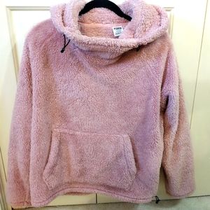 💞 Plush Cloud Sherpa Hoodie — PINK Victoria’s Secret 🧸✨ size L